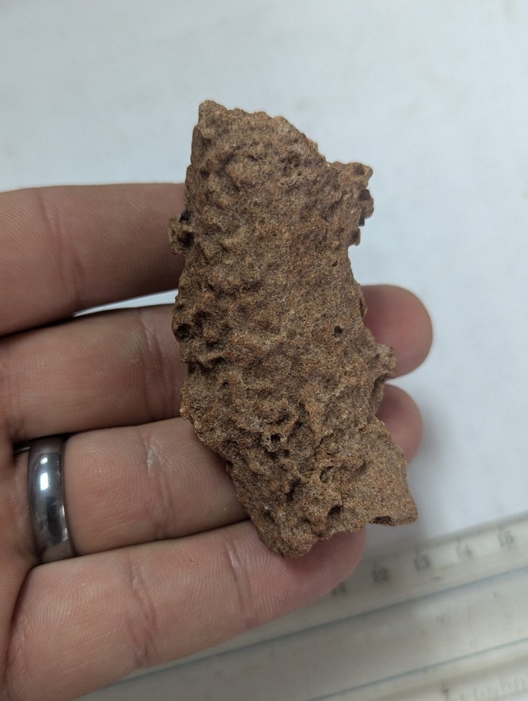 Thick Large Natural Fulgurite Crystal, Fossilized Lightning Sand