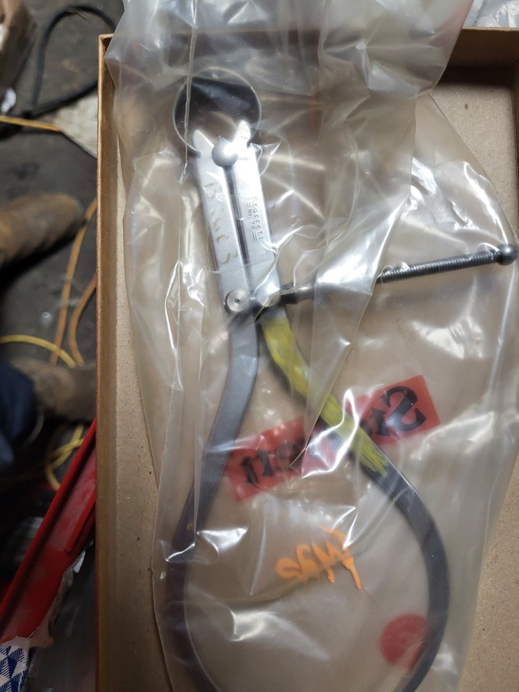 Starrett 79A-8 Yankee Spring-Type Outside Caliper, Solid Nut, 8" New Old Stock