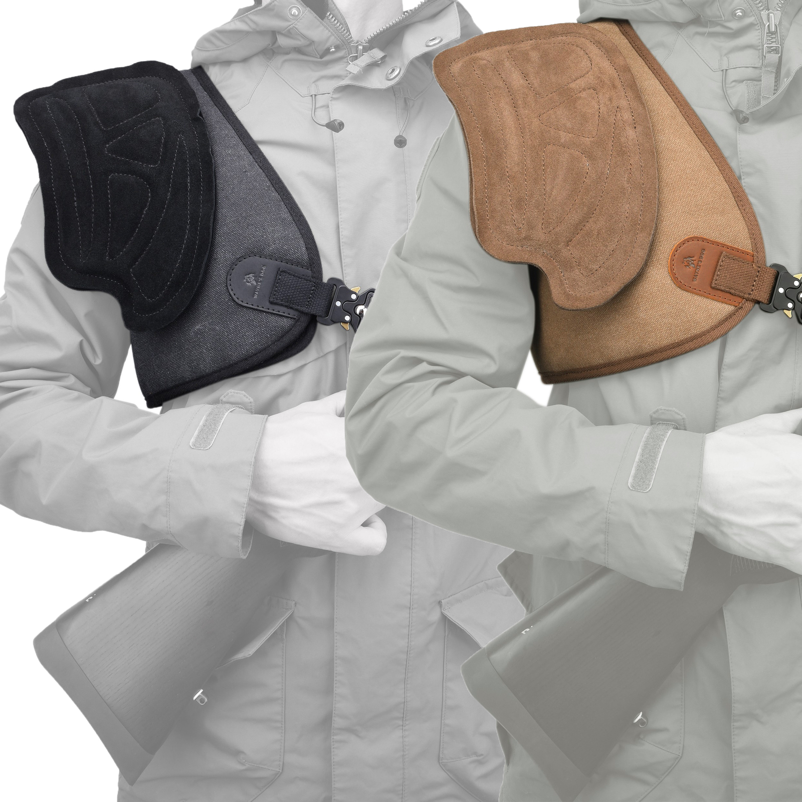 Padded Shoulder Shield Pad Leather Archery Half Chest Protector for Right & Left