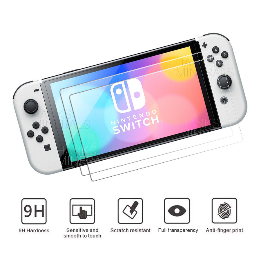 2-Pack Tempered Glass Screen Protector For Nintendo Switch OLED