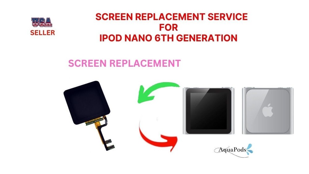 Screen Replacement Service for iPod Nano 6th Generation-I’ll fix it