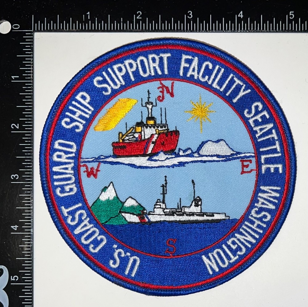 Cold War USCG US Coast Guard Ship Support Facility Seattle WA Patch