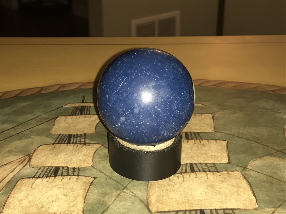 Vintage 2 1/4" Billiard #2 Two Solid Blue Standard Pool Ball