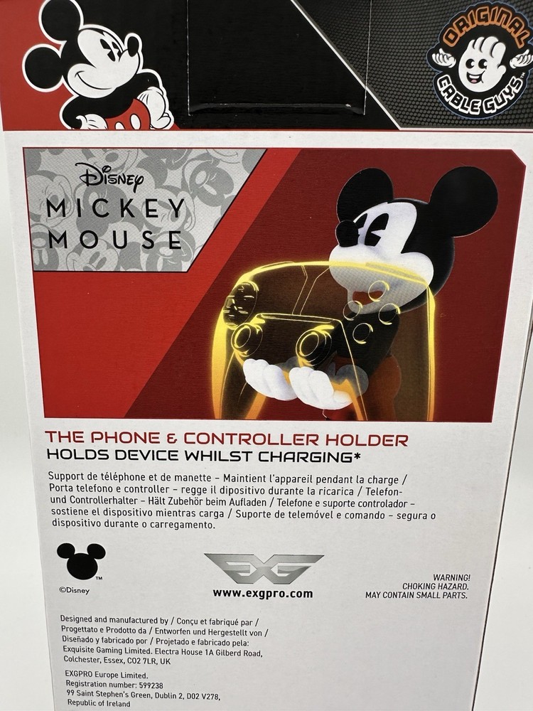 Disney Mickey Mouse Cable Guys Original Phone & Controller Holder, Device Stand