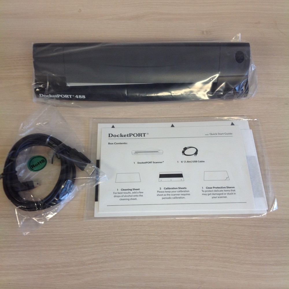 Ambir Technology DocketPORT 488 DP488 Duplex Document & ID Scanner CIS CMOS USB