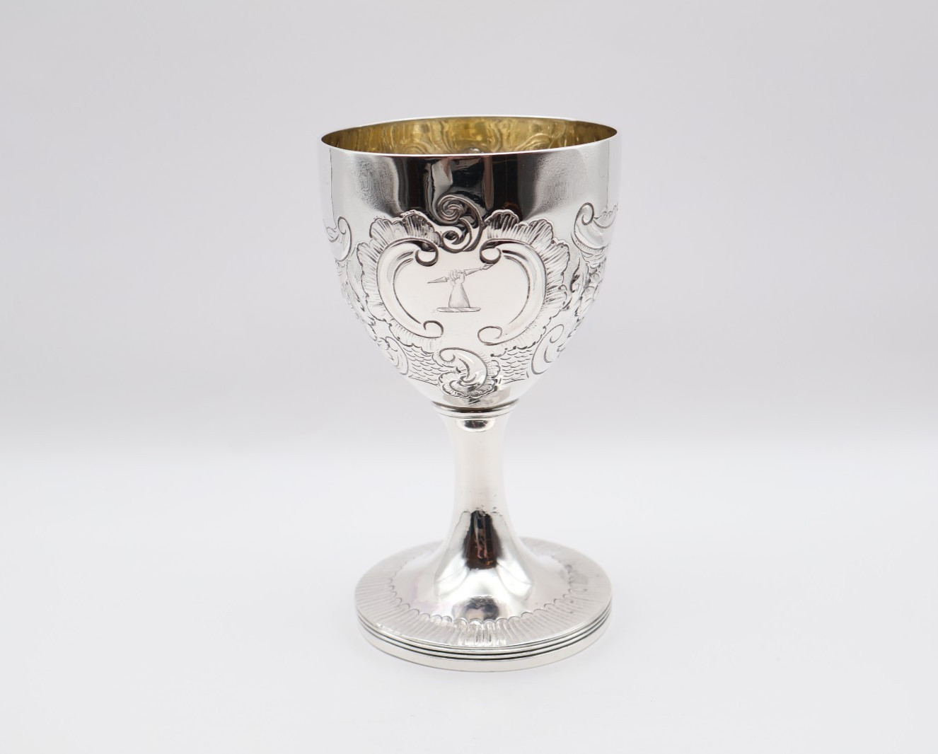 Fabulous Antique Georgian Solid Silver Goblet Hallmarked London 1796