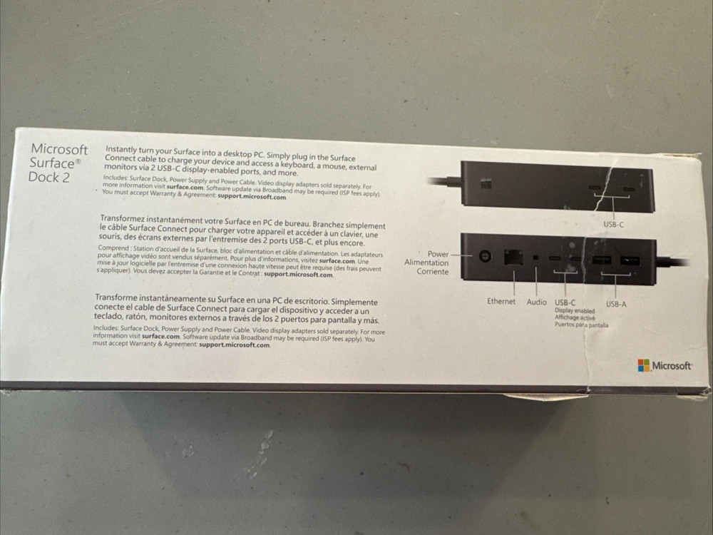 Microsoft Surface Dock 2 Laptop Docking Station Black