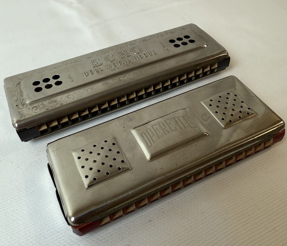 Vintage Harmonicas (2)… German…Opérette and Echo