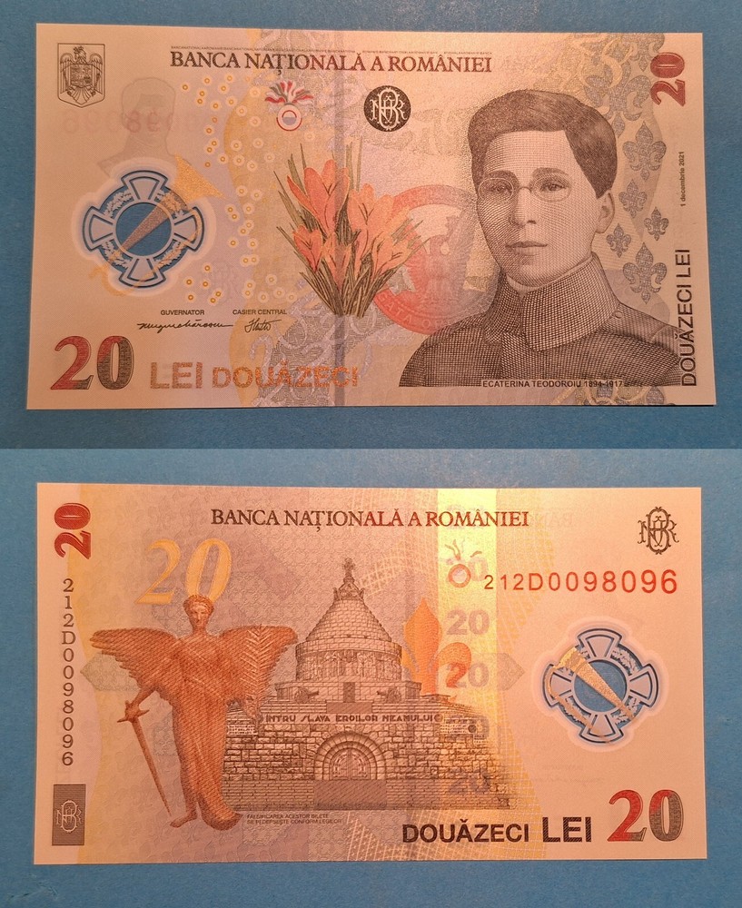 Romania 20 Lei 2021 - Polymer Banknote,  UNC - Romanian beautiful note