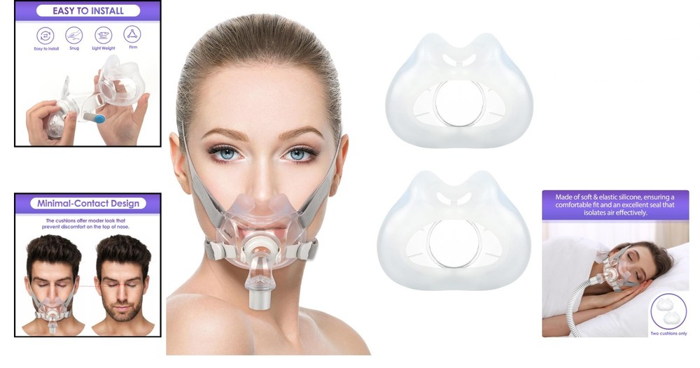 F30 (M) Replacement Mask Cushion Medium 2 Packs