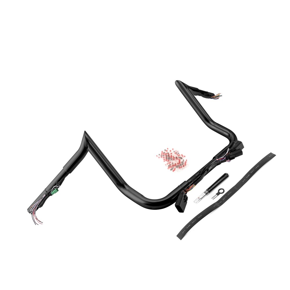 10" Bagger Bar-Sharp Pre-wired Ape handlebar For Harley Touring Electra Glide