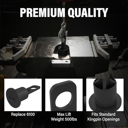 5th Wheel Lifting Bracket Wheel Trailer Hitch Fifth Lifting Hook Replace Black