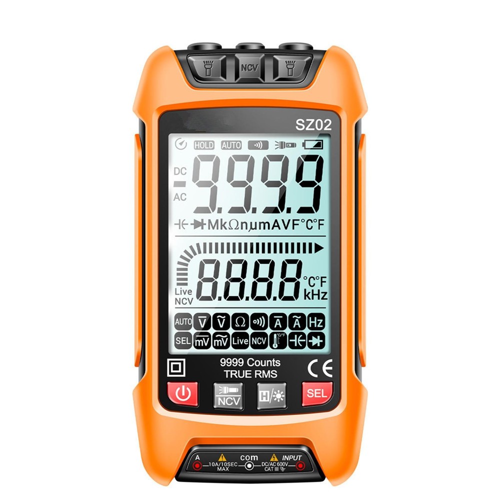 SZ02 Digital Multimeter Electrical Meter Temp Resistance Transistor Testers aa