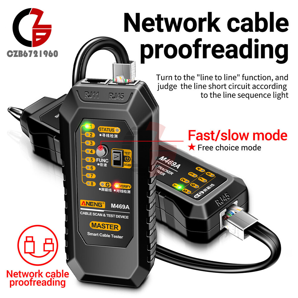 ANENG M469A Multifunctional Network Cable Tracker Networking Analyzer RJ11/RJ45