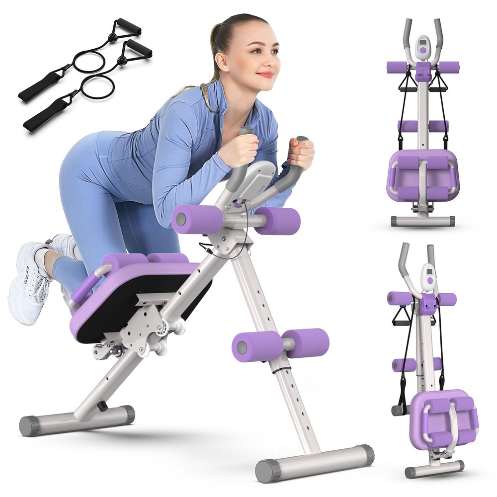 Ab Machine Ab Workout Equipment Adjustable Ab Trainer Machine for Abs Workout