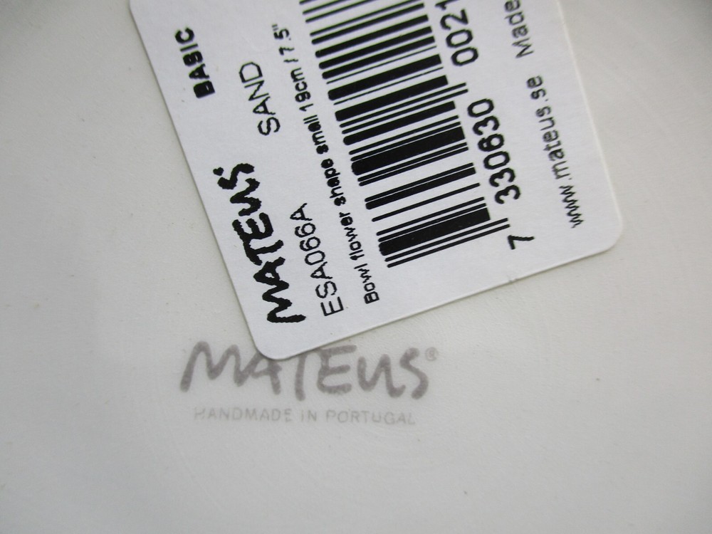 MATEUS BASIC SAND SOUP / CEREAL BOWL - 7 3/8" x 2 7/8" 1208F