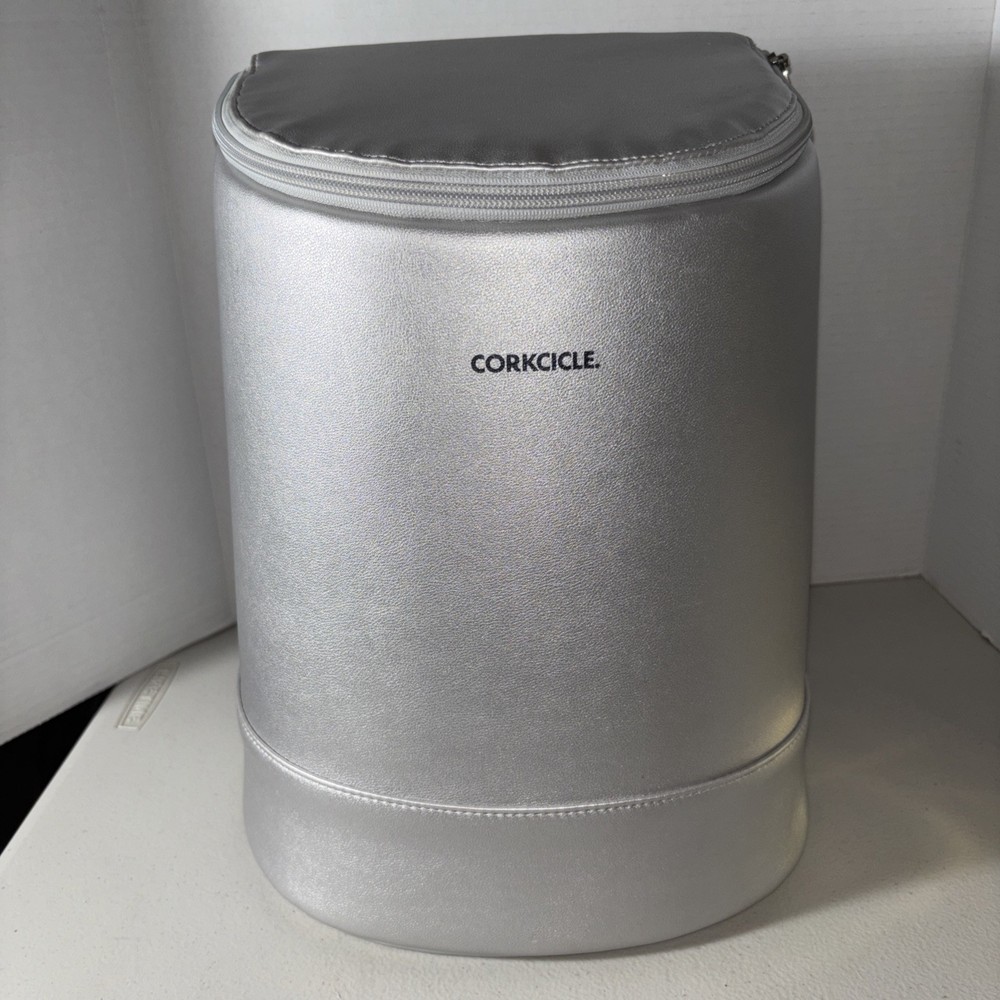 Corkcicle EOLA Bucket Cooler Bag Backpack - Silver ($150 Retail)