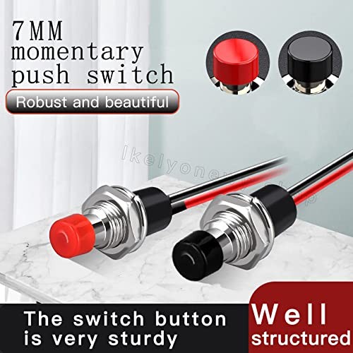 7Mm Mini Round Momentary Small Tactile Threaded Normally Open Push Buttons
