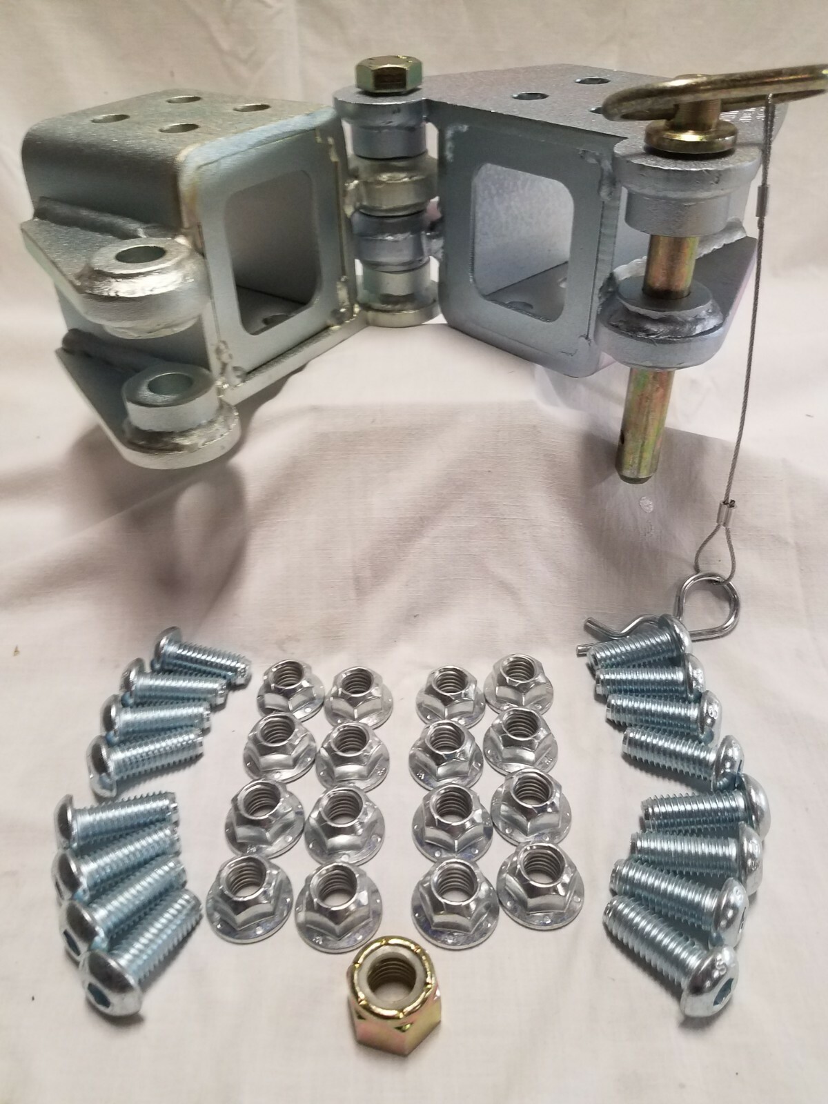 TTROY fold away hinge kit 3x3 zinc plated made in the USA