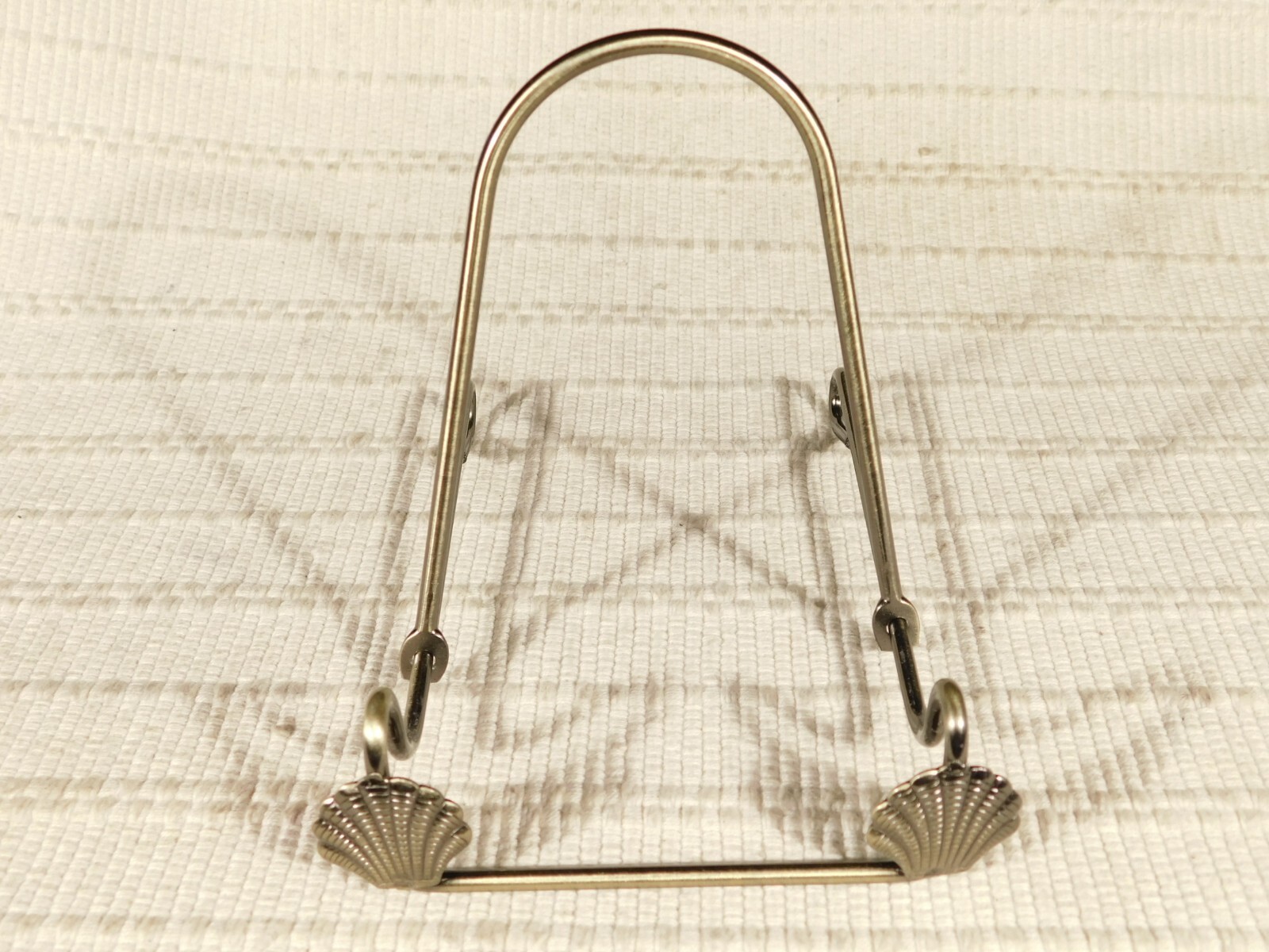 Easel Display Stand Metal Medium Size Adjustable Sea Shell Design