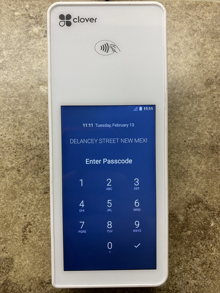 Clover Flex C401U Wireless Credit Card Processor Portable Handheld POS