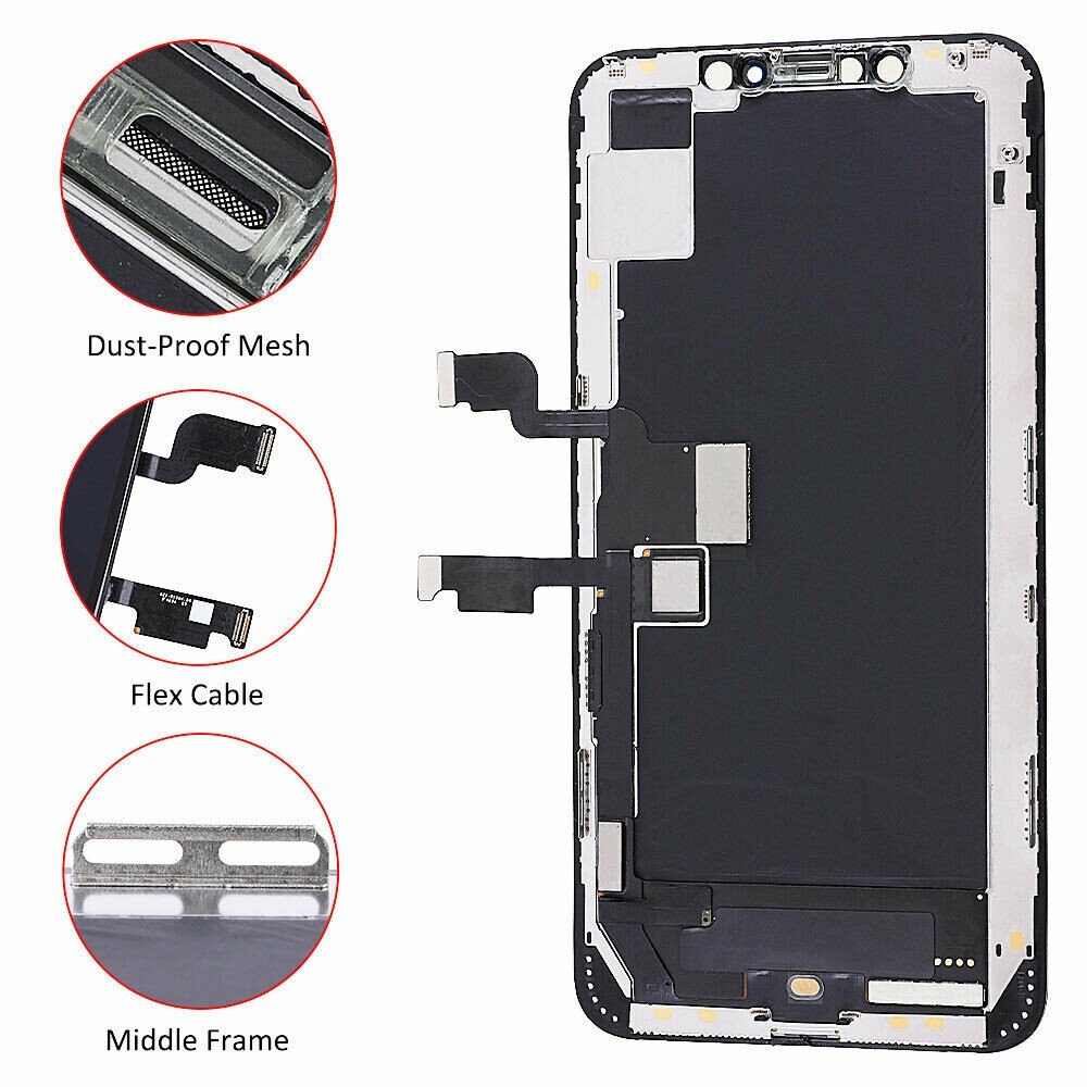 For iPhone XS Max LCD Display Touch Screen Digitizer with True Tone Replacement
