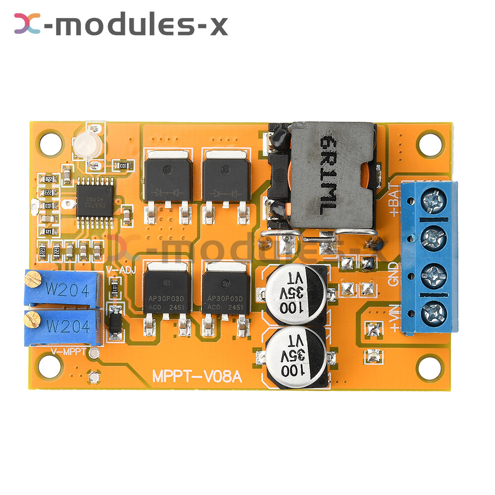 5A 100W MPPT Solar Panel Regulator Controller Battery Charging DC 8-28V Switch