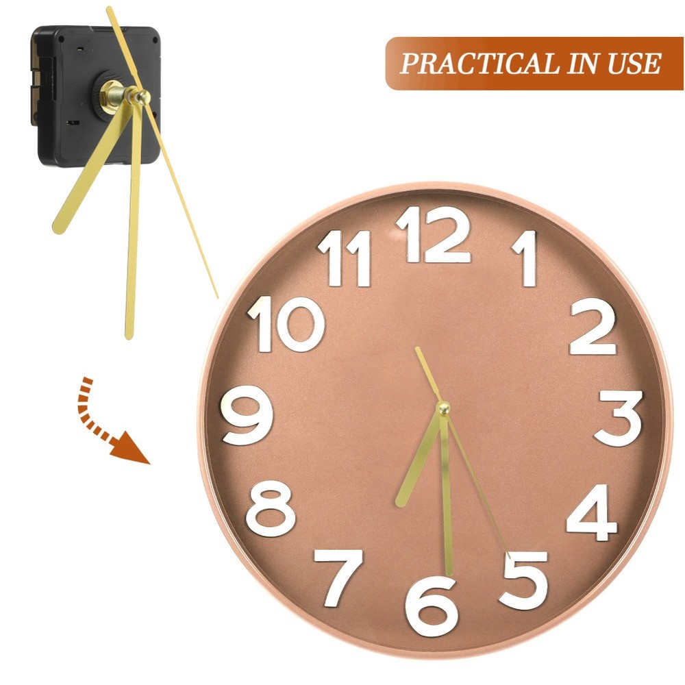 Clock Movement Replacement Kit DIY Mute Wall Clock Mechanism with Hands