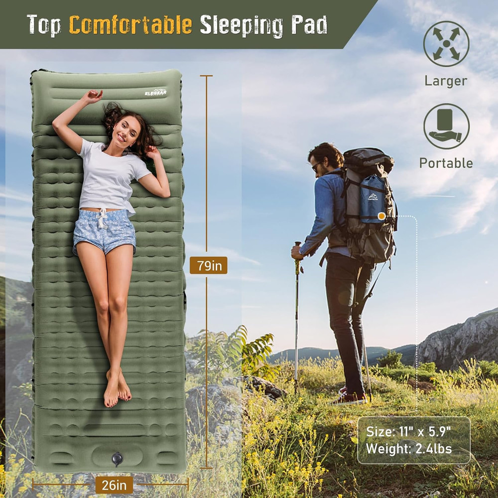 Colchoneta autoinflable Elegear para acampar