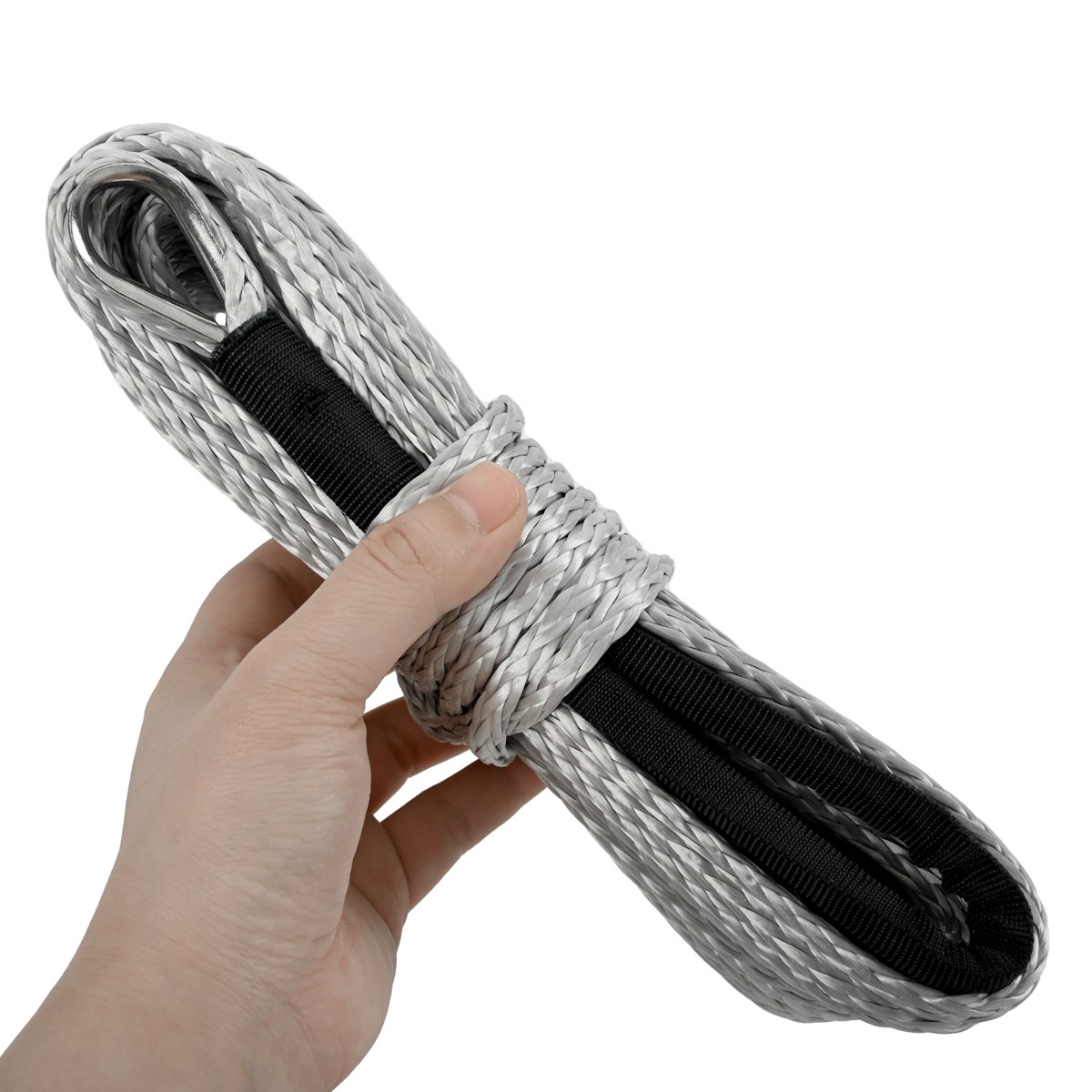 1/4"x50' 10000LBS Synthetic Winch Rope Line Recovery Cable ATV UTV 4X4 w/ Sheath