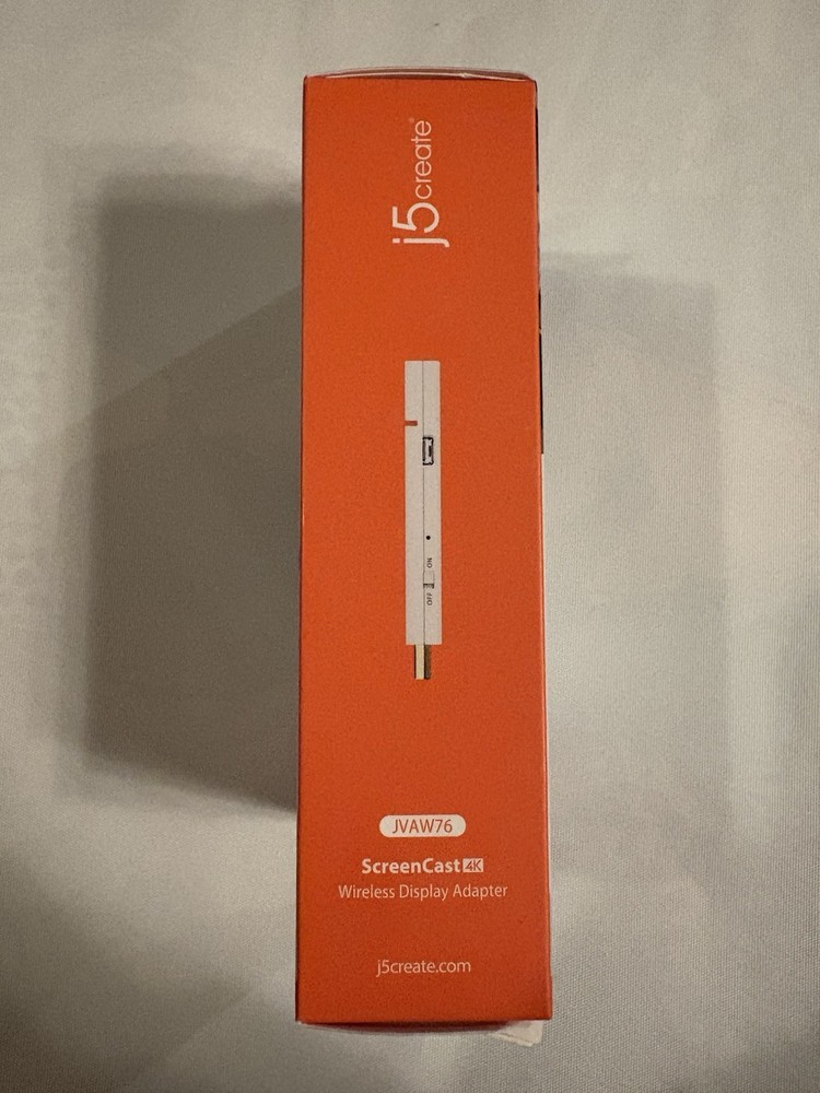 J5 Create ScreenCast 4K Wireless Display Adapter JVAW76 White