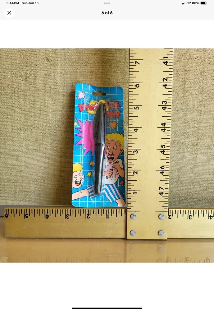 Dynamite Pen Exploding novelty joke prank bang gag trick cap A287