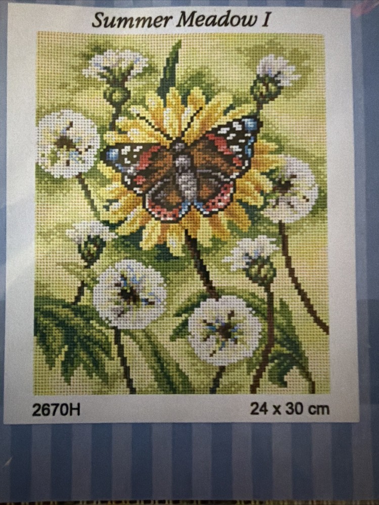 Orchidea Printed needlepoint  tapestry Canvas Only    24x30 cm