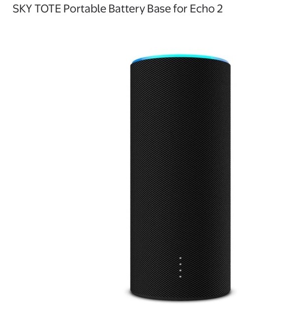 Ninety7 Sky Portable Battery Base for Amazon Echo 2 - Carbon