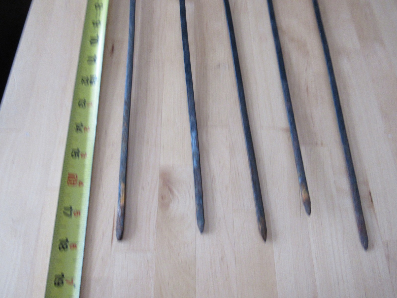 Vintage Brass Topped Seashell Ocean Themed Garden Spikes