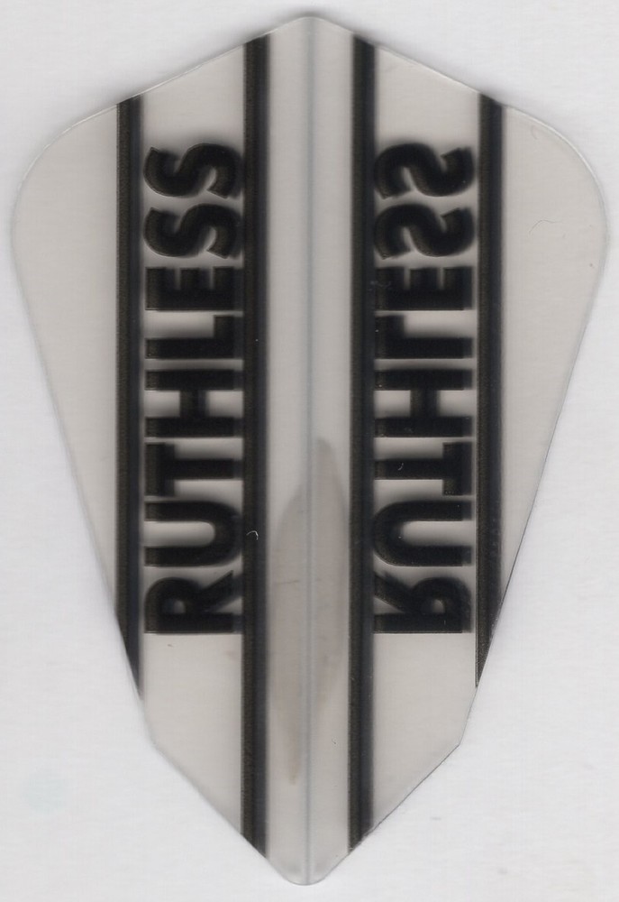 Clear Fantail RUTHLESS Dart Flights: 3 per set