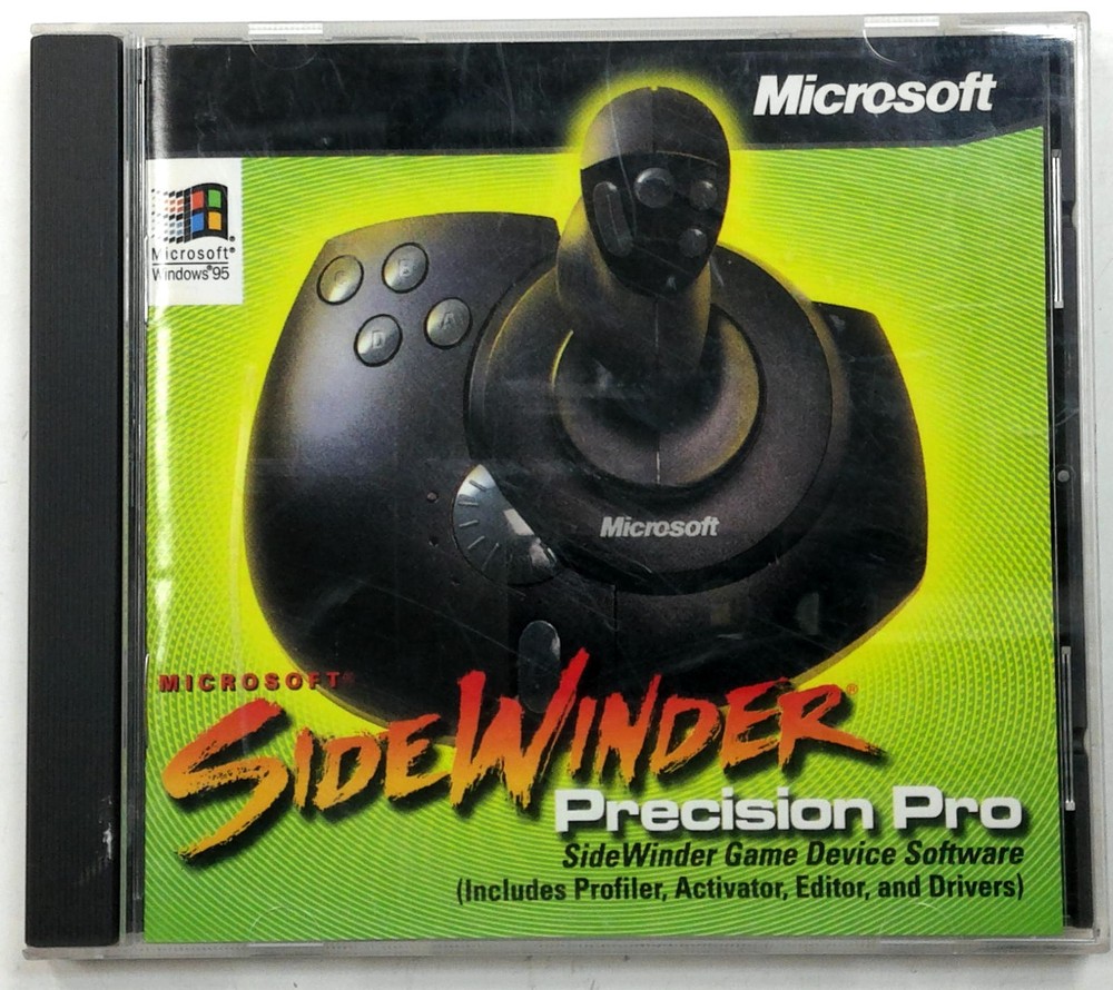 Microsoft SideWinder Precision Pro Software CD Windows 95 Game Device Drivers