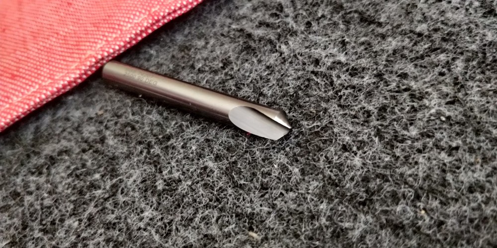 SGS 1/4" 90 DEGREE SINGLE FLUTE SOLID CARBIDE COUNTERSINK 74207