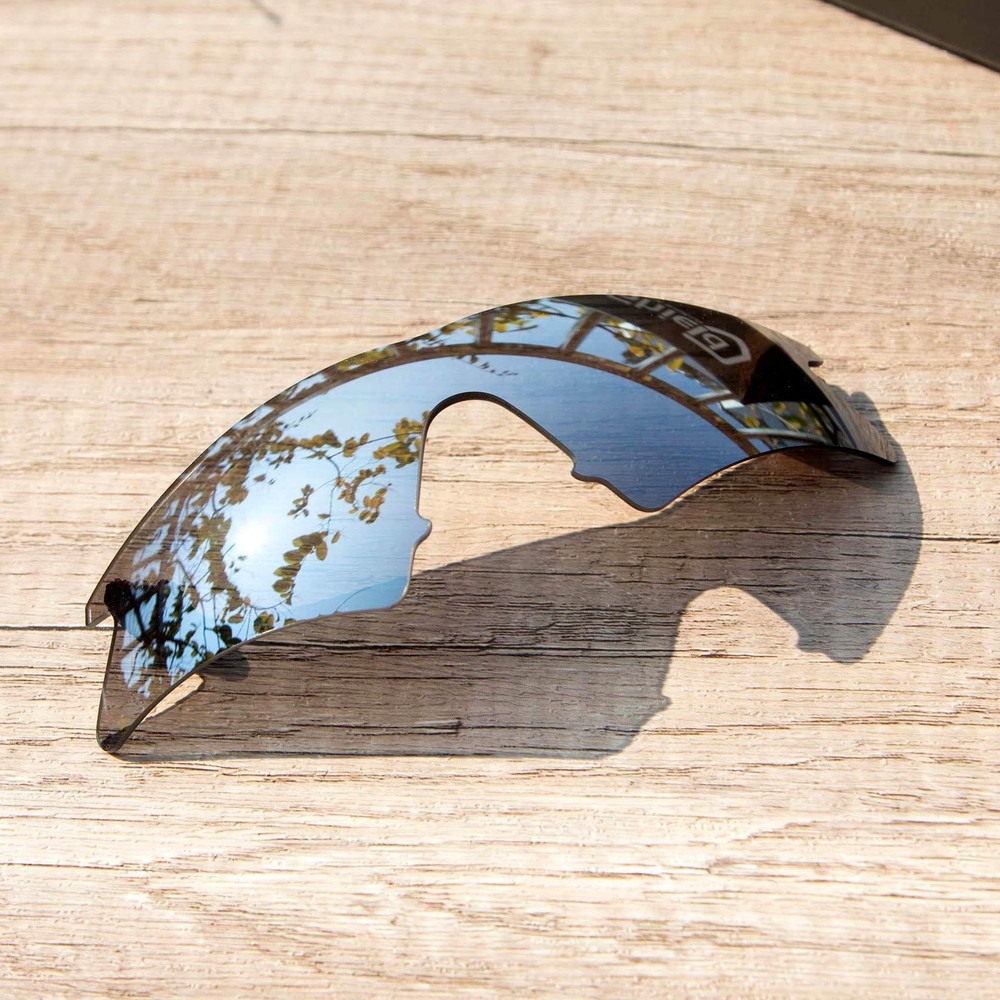 Walleva Titanium Mr.Shield Polarized Replacement Lens for Oakley M Frame Sweep