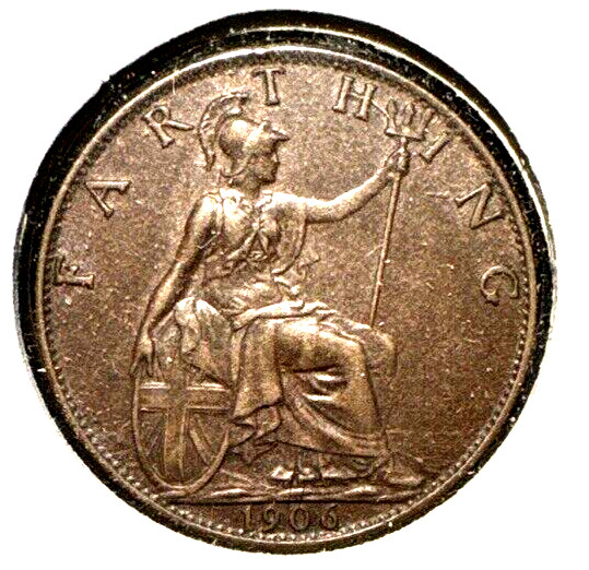 Great Britain 1906 farthing KM 792 XF