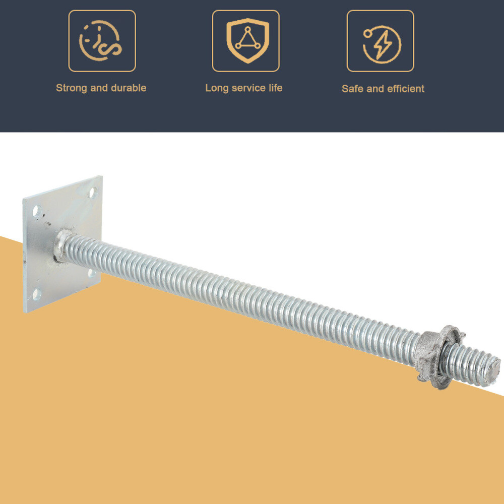 Adjustable Leveling Jacks 18" Scaffolding Solid Screw Jack with Base Plate 4Pcs