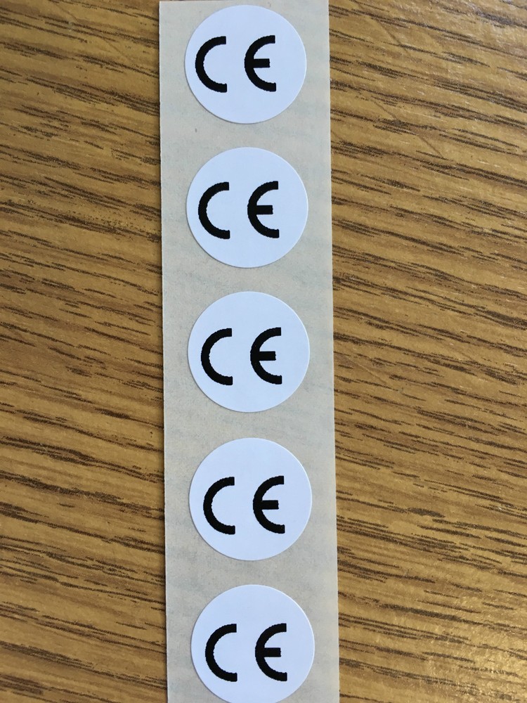 CE Logo Labels (Stickers) 15mm diameter
