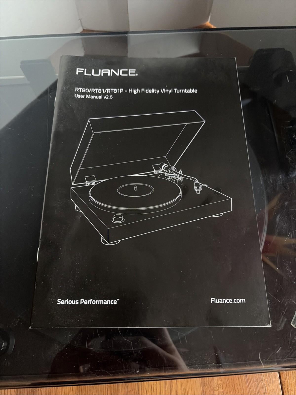 Fluance RT81 Elite High Fidelity Vinyl Turntable Record Player - Walnut