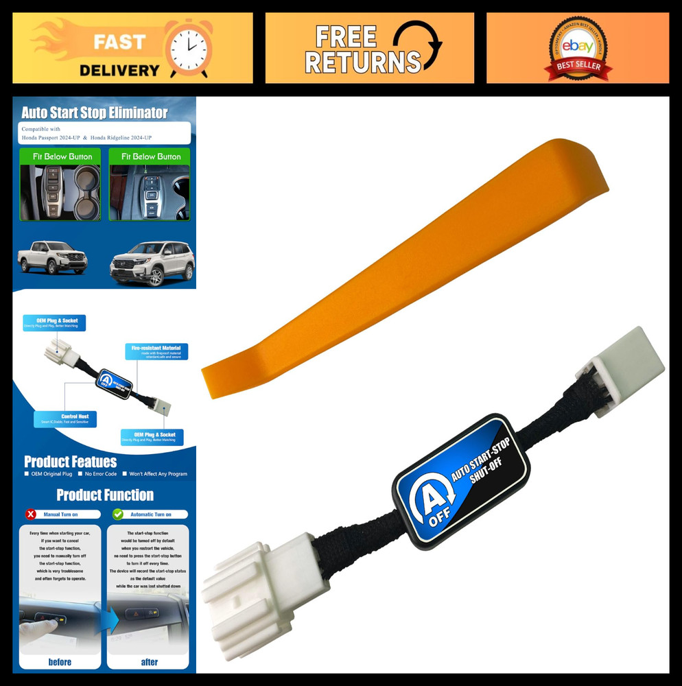 Auto Start Stop Eliminator for 2024-2025 Ridgeline & Passport - Engine Shutoff D
