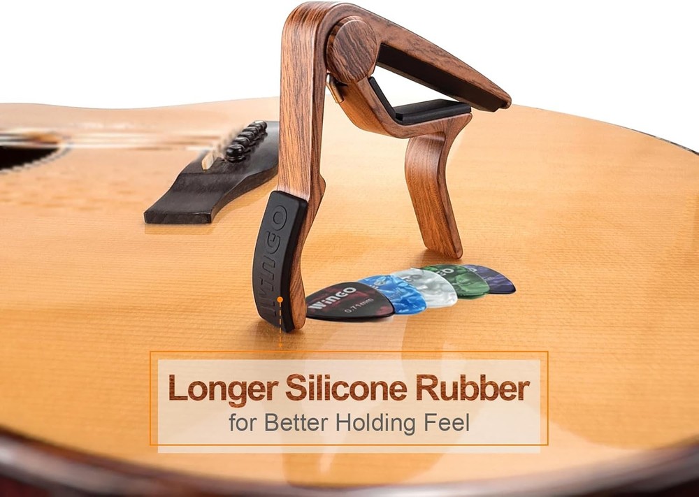 WINGO Classical Flat Guitar Capo for Nylon String Rosewood