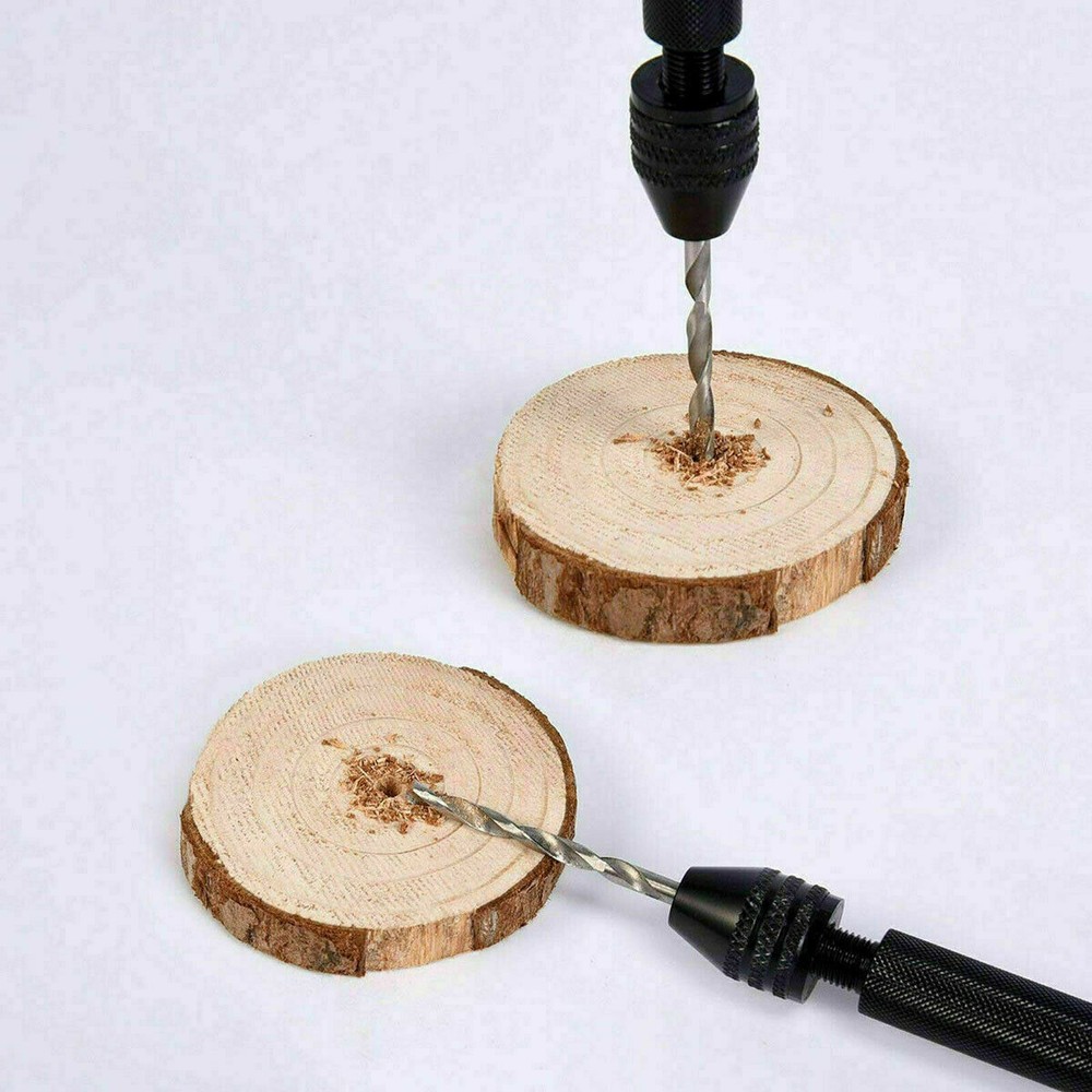 49PCS Precision Pin Vise Hobby Drill Bits with Model Twist Hand Drill Bits Set