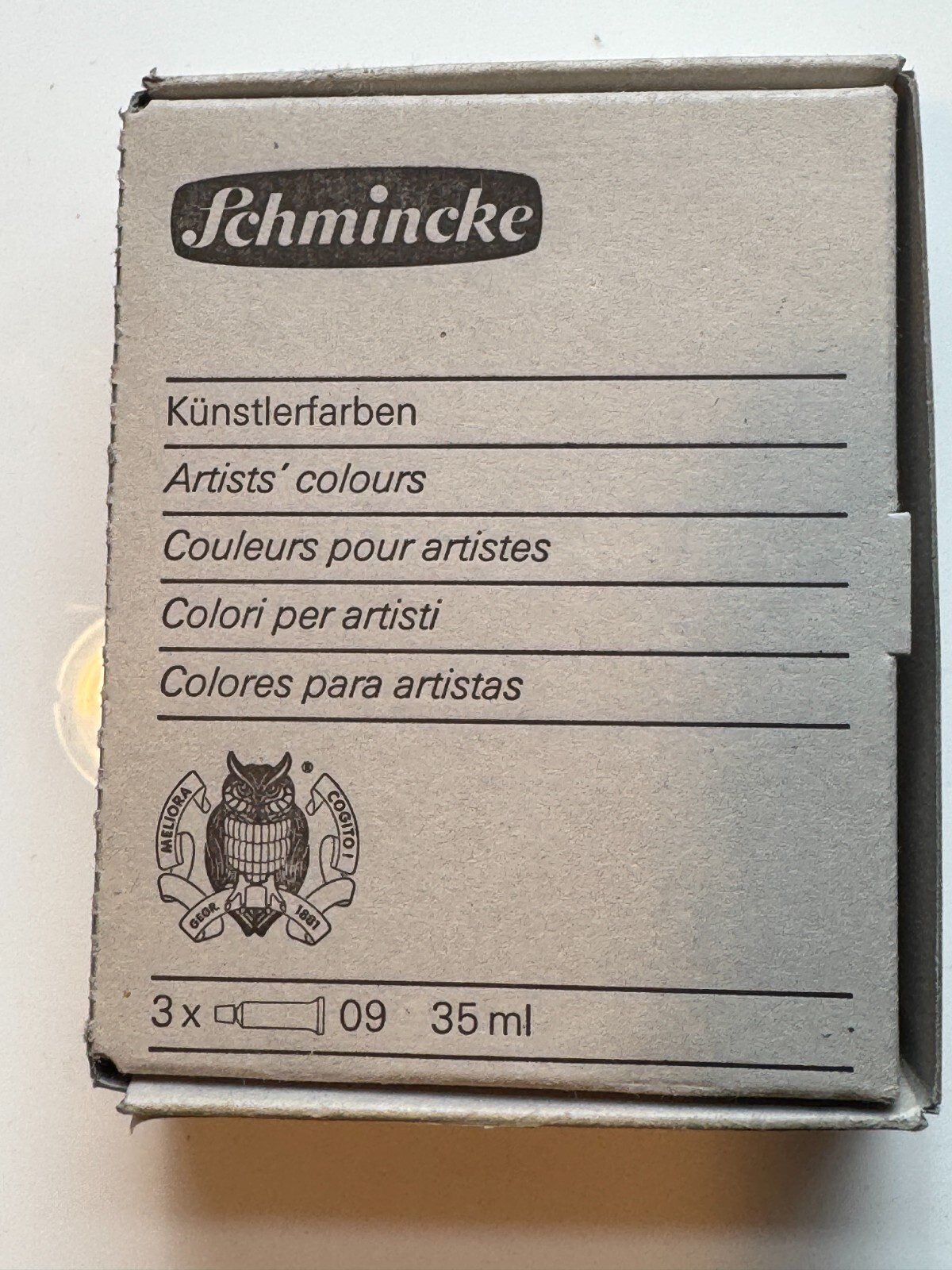 Schmincke Mussini Oil Paint - No. 649 Cassel Earth - 3 Pack NOS 35ml