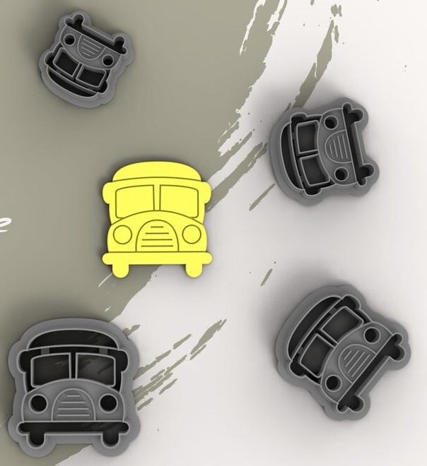 School Bus Front Polymer Clay Cutter