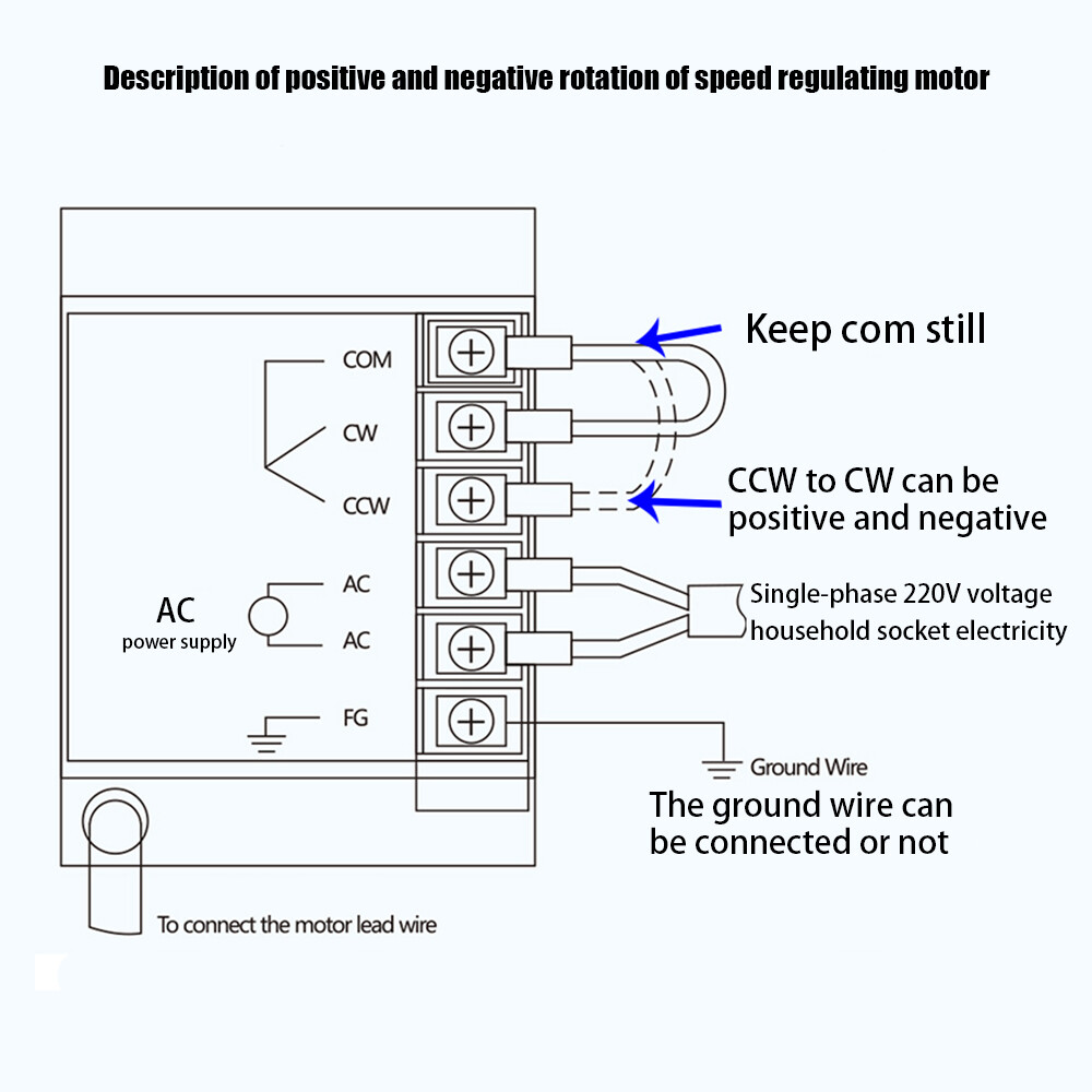 Adjustable Speed Motor AC Gear Motor Reversible 110V 15W 25K+Controller single