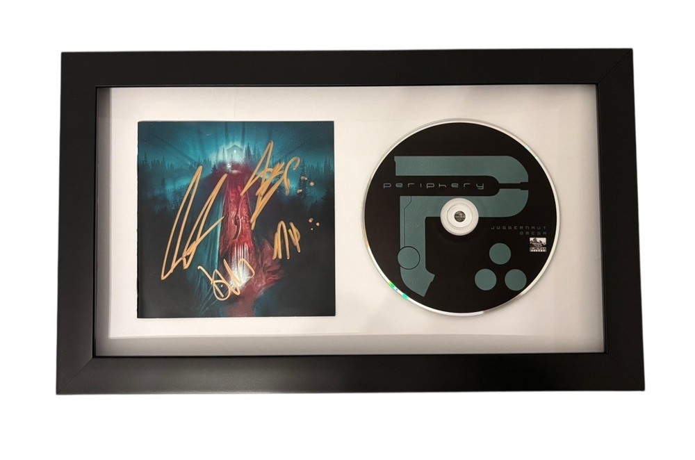 PERIPHERY SIGNED AUTOGRAPH x4 JUGGERNAUT: OMEGA FRAMED CD SPENCER +3 JSA COA